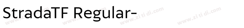 StradaTF Regular字体转换